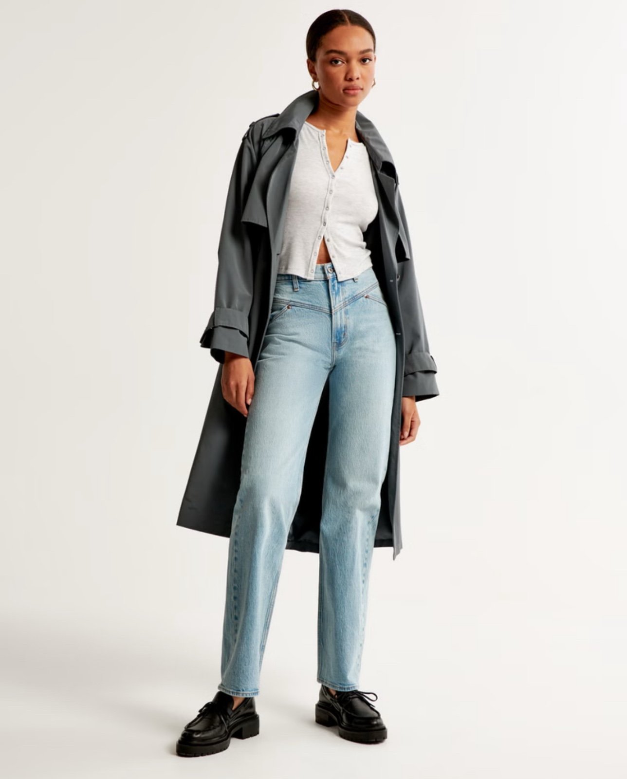 Abercrombie & Fitch Curve Love High Rise 90s Relaxed Jean