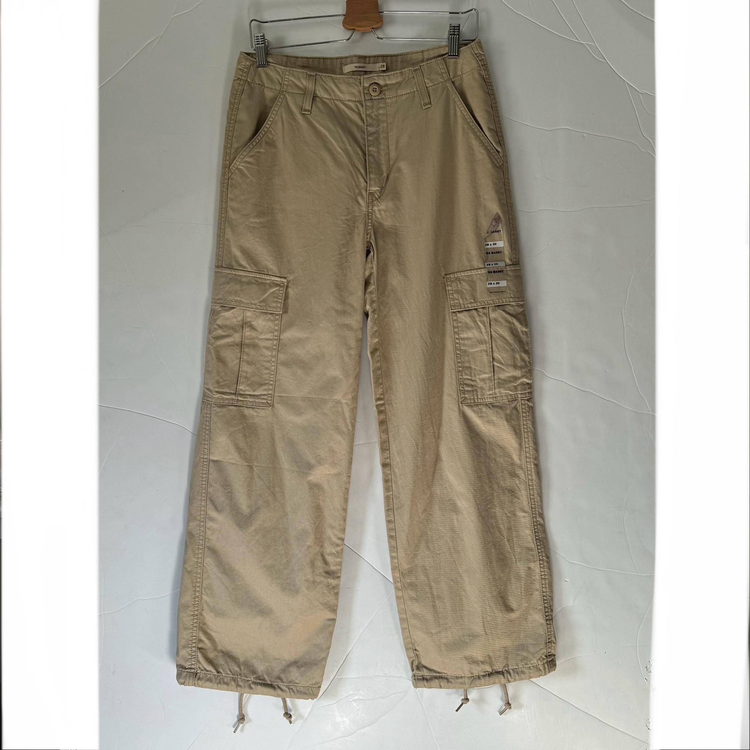 NEW Levi's '94 Baggy Cargo Pants, Safari - Tan, 28x30