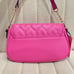 NEW Juicy Pink Straight From the Heart Shoulder Bag Heart Quilt Rhinestone Logo