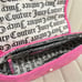 NEW Juicy Pink Straight From the Heart Shoulder Bag Heart Quilt Rhinestone Logo