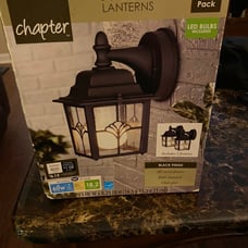 2 Outdoor Lanterns (wired)