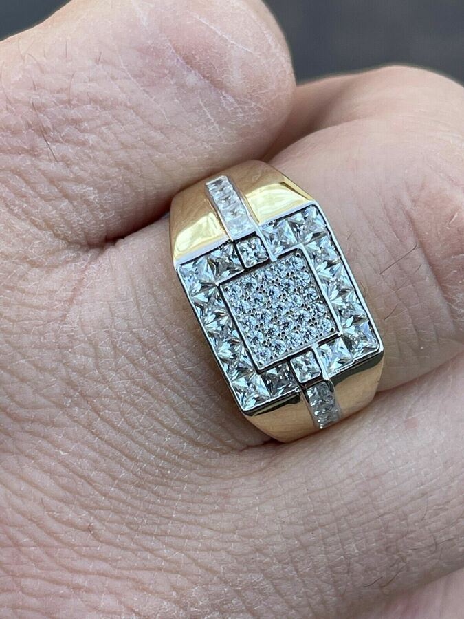 14k Gold & Real Solid 925 Silver Ring