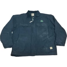 Berne Mens Sz XL Black Canvas Work Chore Barn Jacket Coat Quilted Lining CH416BK