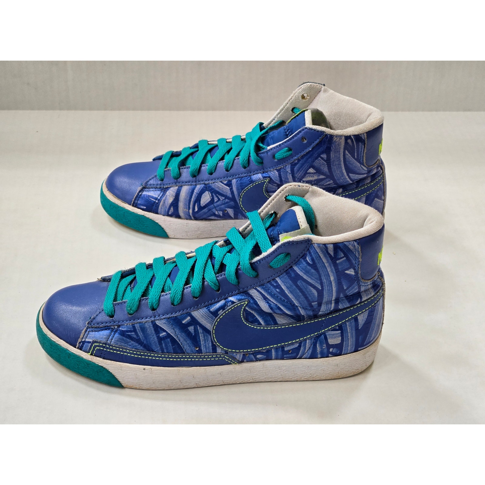 Womens Nike Blazer Hi 317808-400 Royal Blue White 2010 Sneakers Shoes Sz 8
