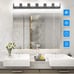 Tipace LED Modern Matte Black Bathroom Vanity