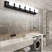 Tipace LED Modern Matte Black Bathroom Vanity
