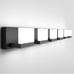 Tipace LED Modern Matte Black Bathroom Vanity