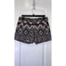 Crew | Black/Cream Aztec Boho Patterned Chino Shorts size 0