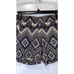 Crew | Black/Cream Aztec Boho Patterned Chino Shorts size 0