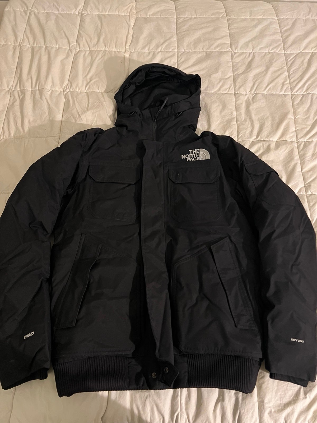 north face mcmurdo bomber black size small