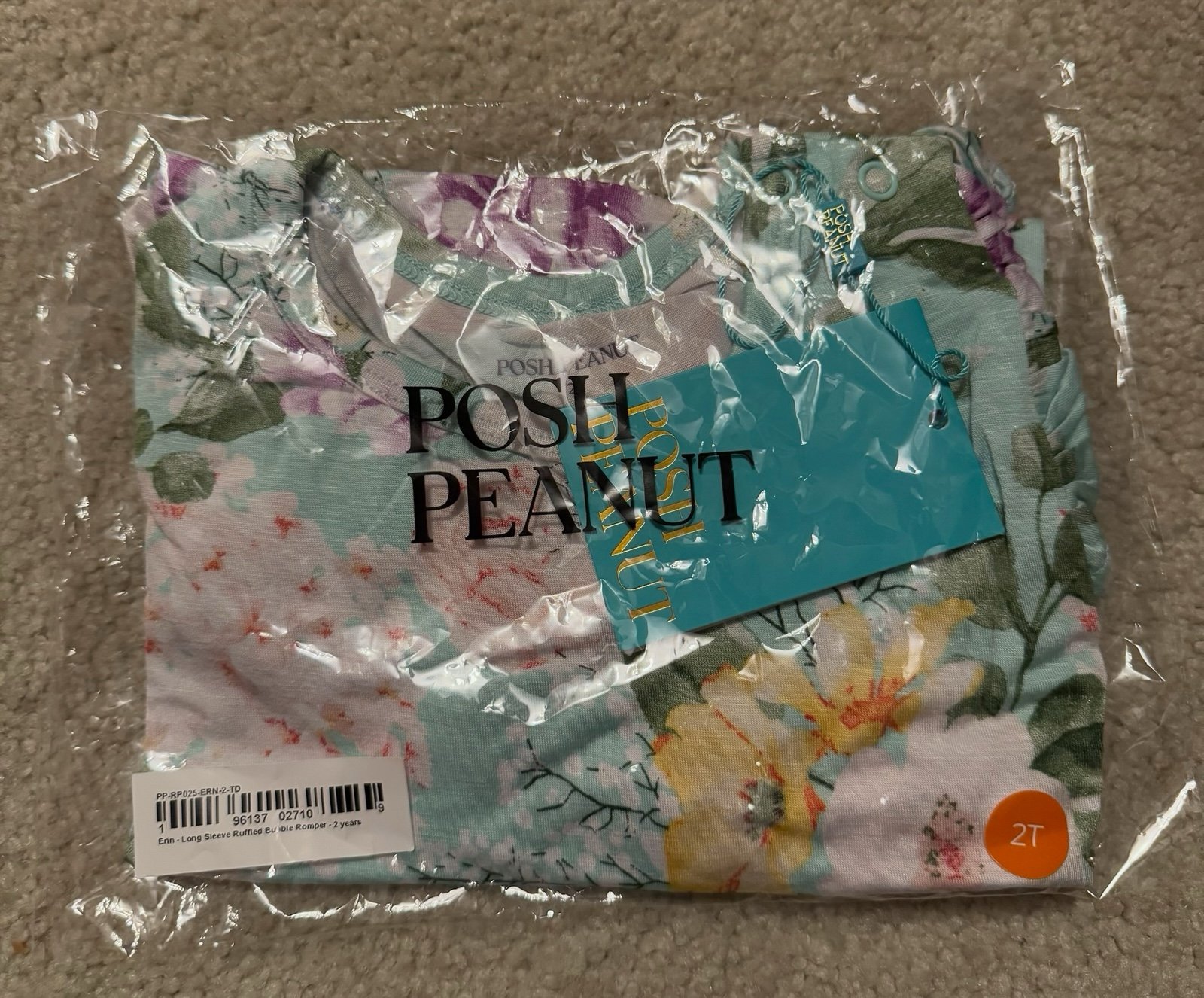 Posh peanut Erin long sleeve bubble romper 2