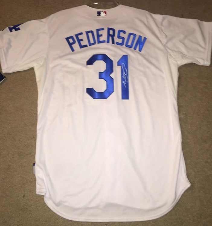 Dodgers Signed Joc Pederson Jersey
