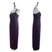 Karen Miller Vintage Jacket Long Dress Beaded Sequins Plum Purple Women’s Size 8