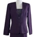 Karen Miller Vintage Jacket Long Dress Beaded Sequins Plum Purple Women’s Size 8