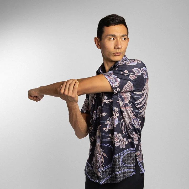 Luxury Performance Batik Shirt for Mens