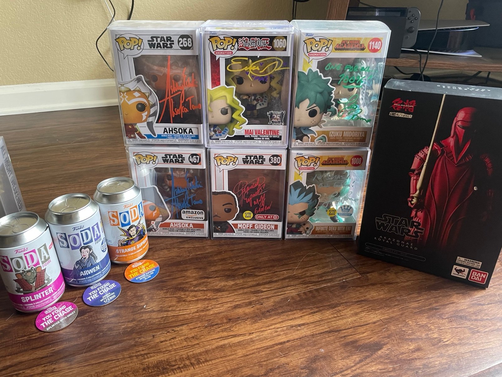 Funkos, autos, anime, chases, Star Wars, horror, bundle