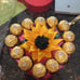 Flower with chocolate.