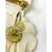 Vintage Belgium 835 Silver Vermeil Celluloid Brooch & Earrings Demi Parure