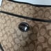 Coach Signature Coated Canvas Purse Convertible Strap Hobo Bag Crossbody J1281