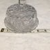 Lead cut Crystal round butter /cheese/dip/bon bon dish with starburst at base