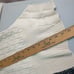 Karen Millen Mixed Knit Turtleneck Sweater Wool Cream Gray Side Split small