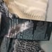 Karen Millen Mixed Knit Turtleneck Sweater Wool Cream Gray Side Split small