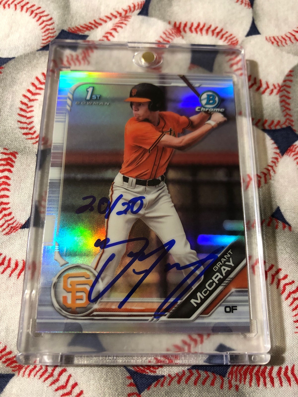 Grant McCray rookie card auto refractor