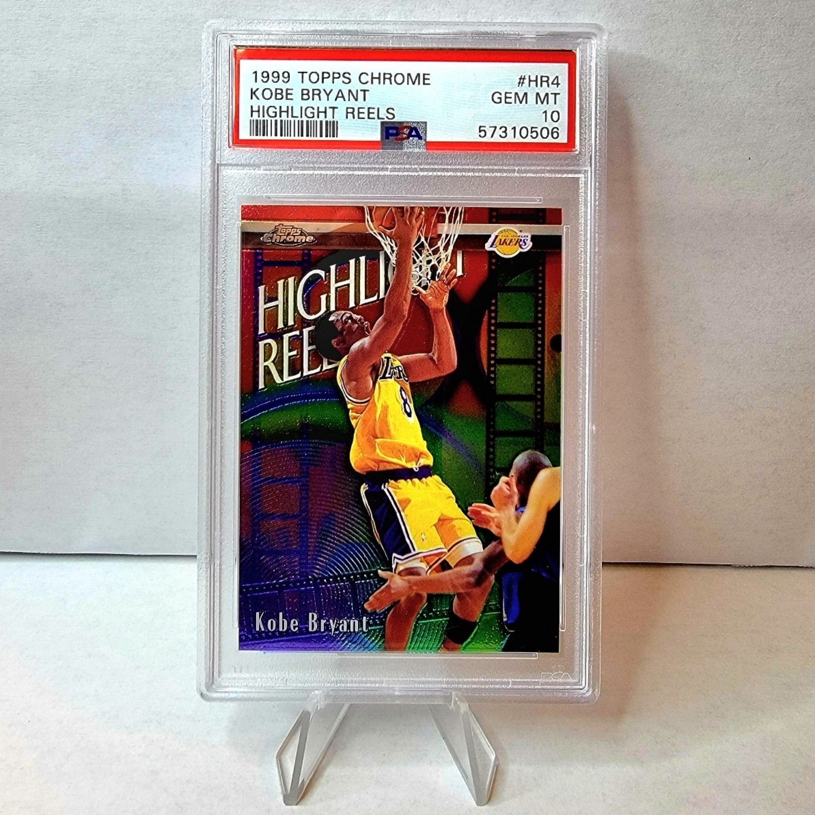 Kobe Bryant 1999 Topps Chrome Highlight Reels #HR4 PSA 10 Los Angeles Lakers