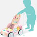 , baby wooden stroller, children push and pull learning to walk,
