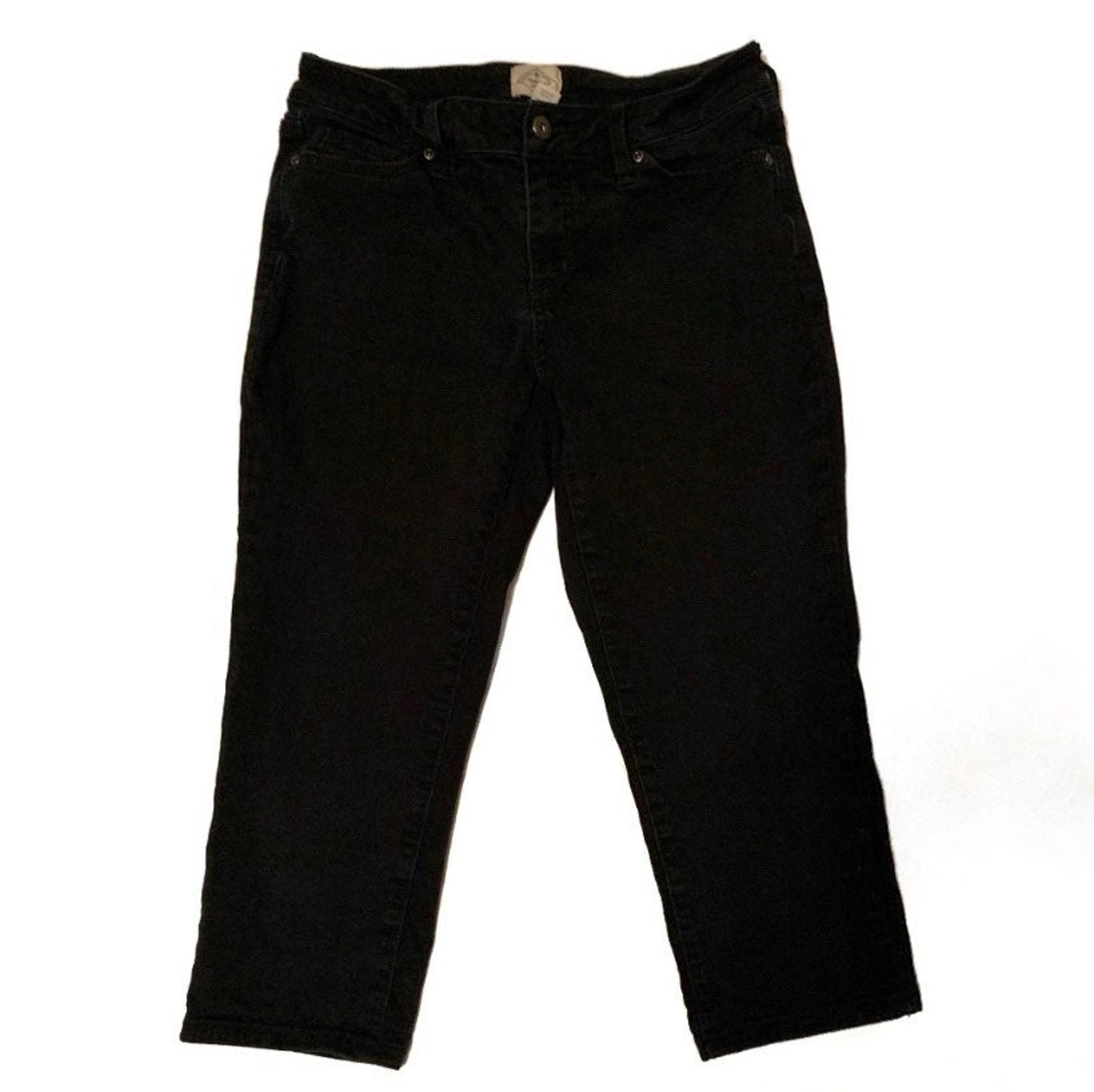 St. John’s Bay black capri denim pant 6P - St. John's Bay