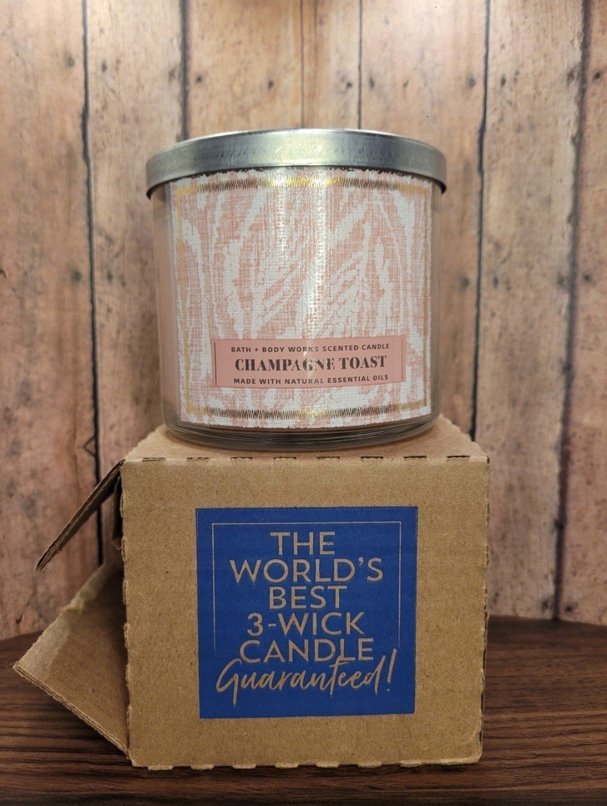 Bath & Body Works Champagne Toast 3 Wick Candle