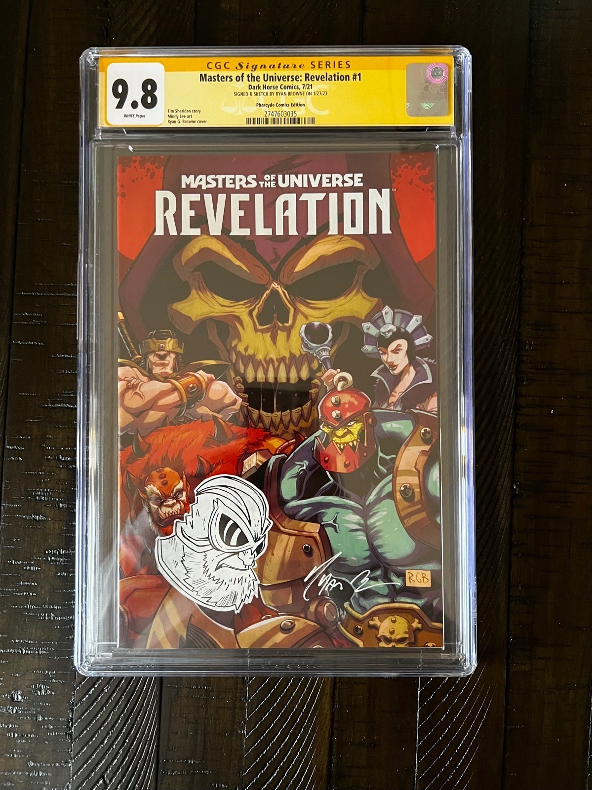 *SIGNED & SKETCHED* MOTU: Revelation #1 CGC Signature Series 9.8 Ryan Browne