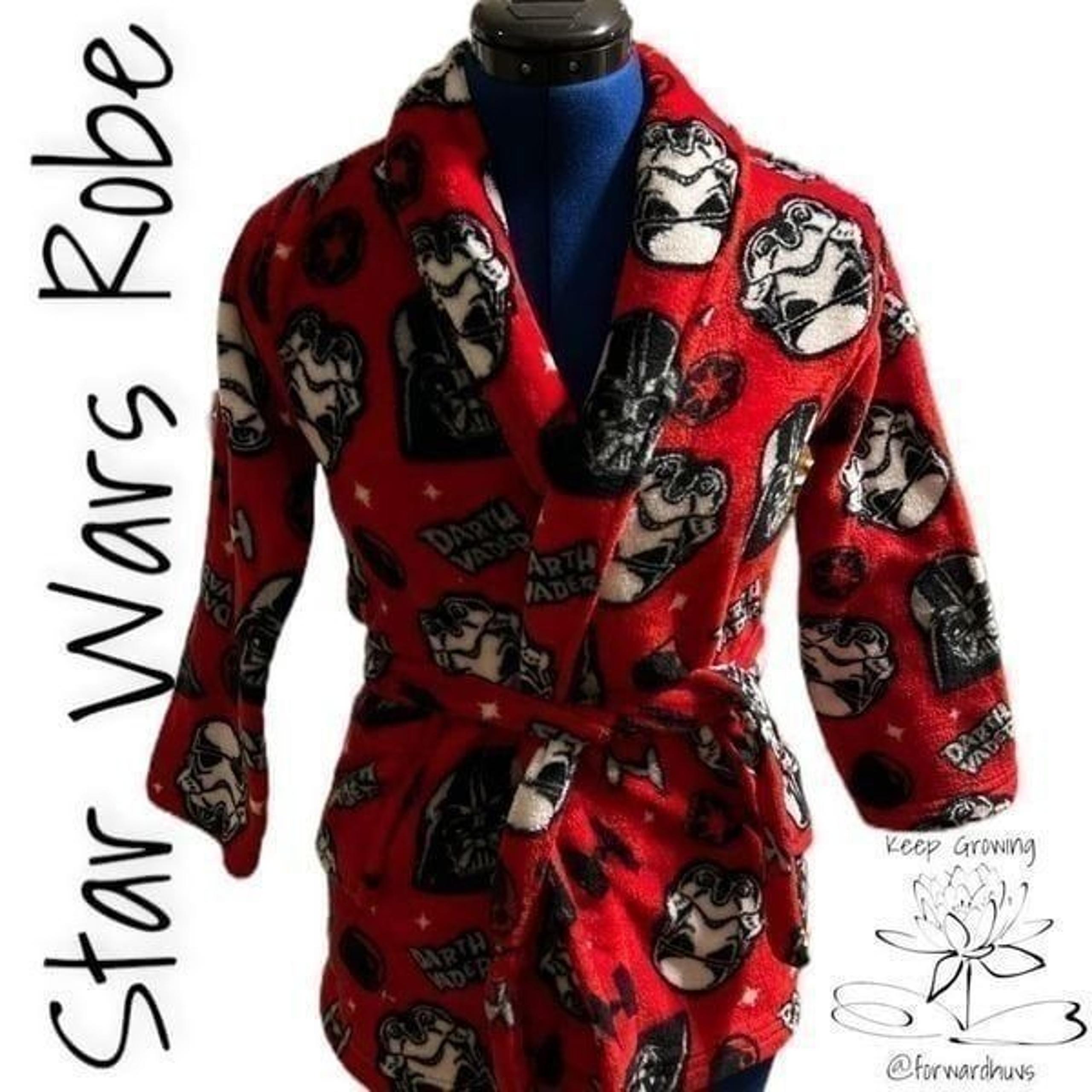 Star Wars Fleece Robe - Boys Size 8 - Darth Vader & Stormtrooper