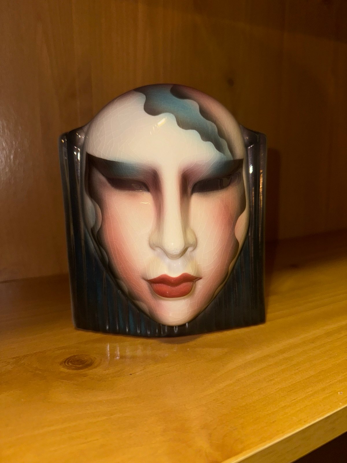 1970s Mask Vase