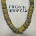 Vintage Hebron Kano trade beads yellow African Nigeria