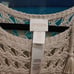 Chicos Open Weave Cold-Shoulder Cotton Sweater