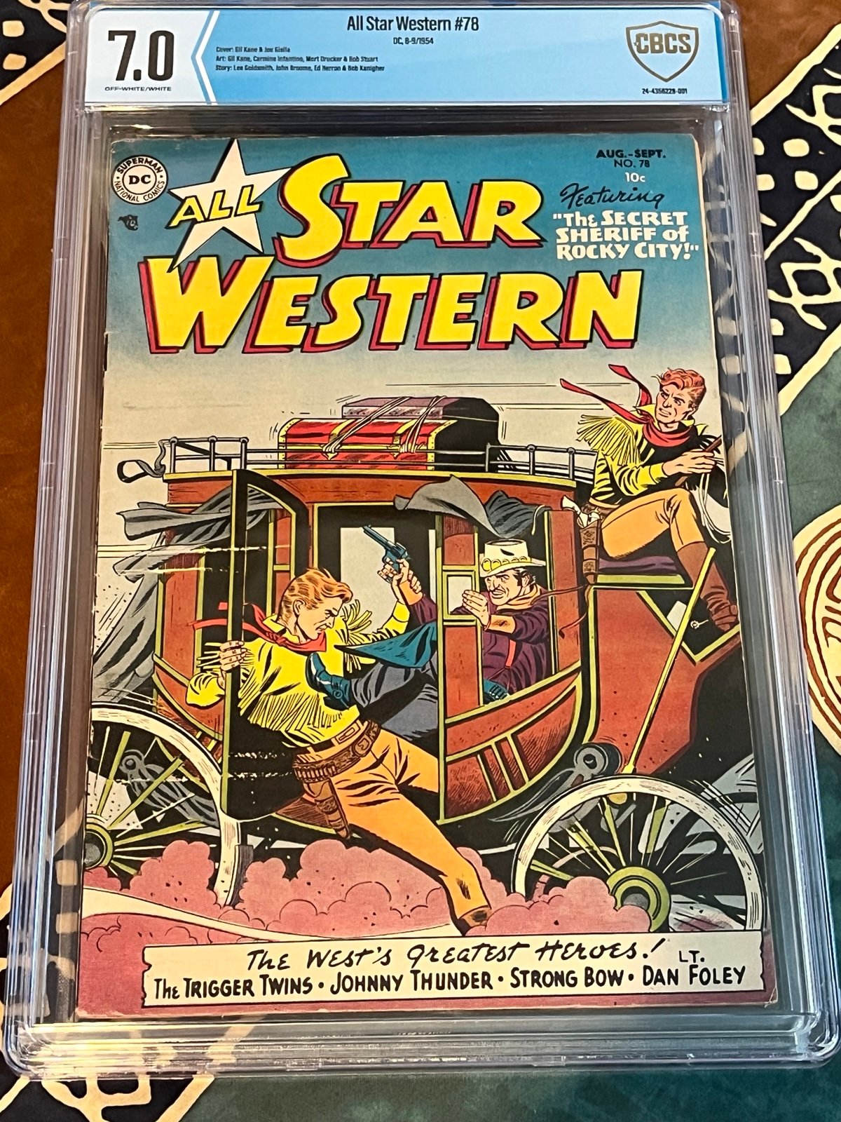 All Star Western #78 Nice Pre-Code Golden Age Vintage DC Comic CBCS 7.0 1954