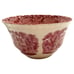 Vintage 1950's Mason's Pink/Red Vista Ironstone Transferware Waste Tea Bowl