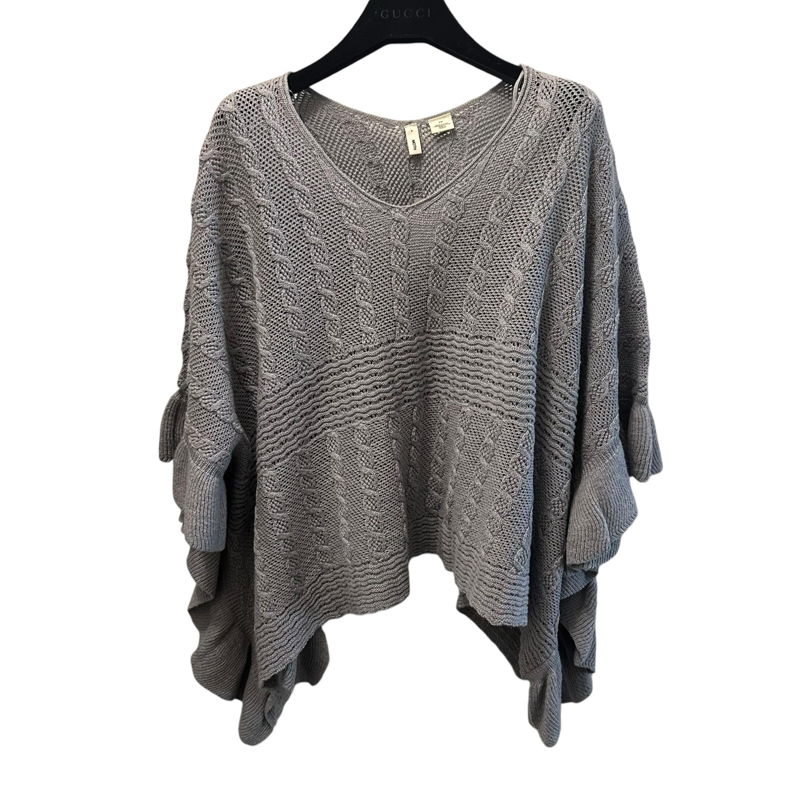 BNWT Anthropologie Moth Knit Poncho Sweater