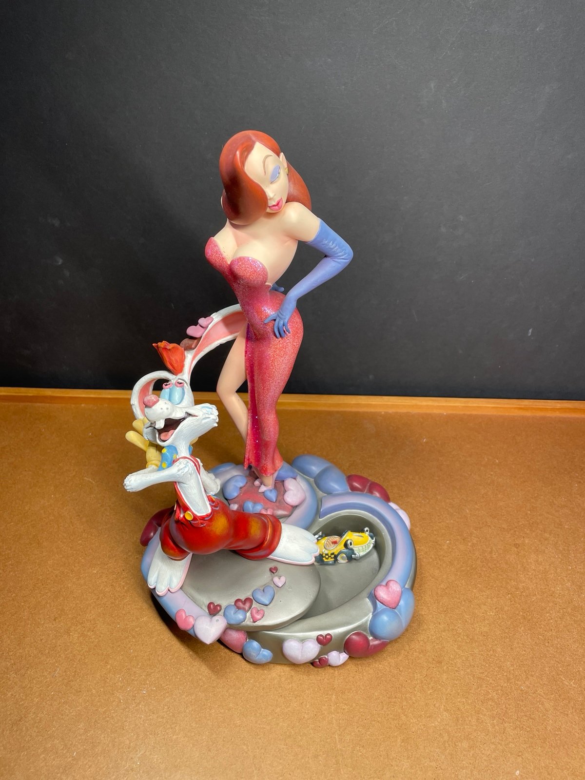 DISNEY JESSICA & ROGER RABBIT HIDDEN BOX SCULPTURE W/ BENNY PIN BY MARKRITA