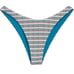 NWT New L*Space Pique Vista Dream Striped Cabana Bitsy Bikini Swim Bottom L Sun