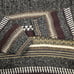Vintage 90s Dad Mens Sweater Chunky Ribbed Striped Gray XL V Neck Streetwear