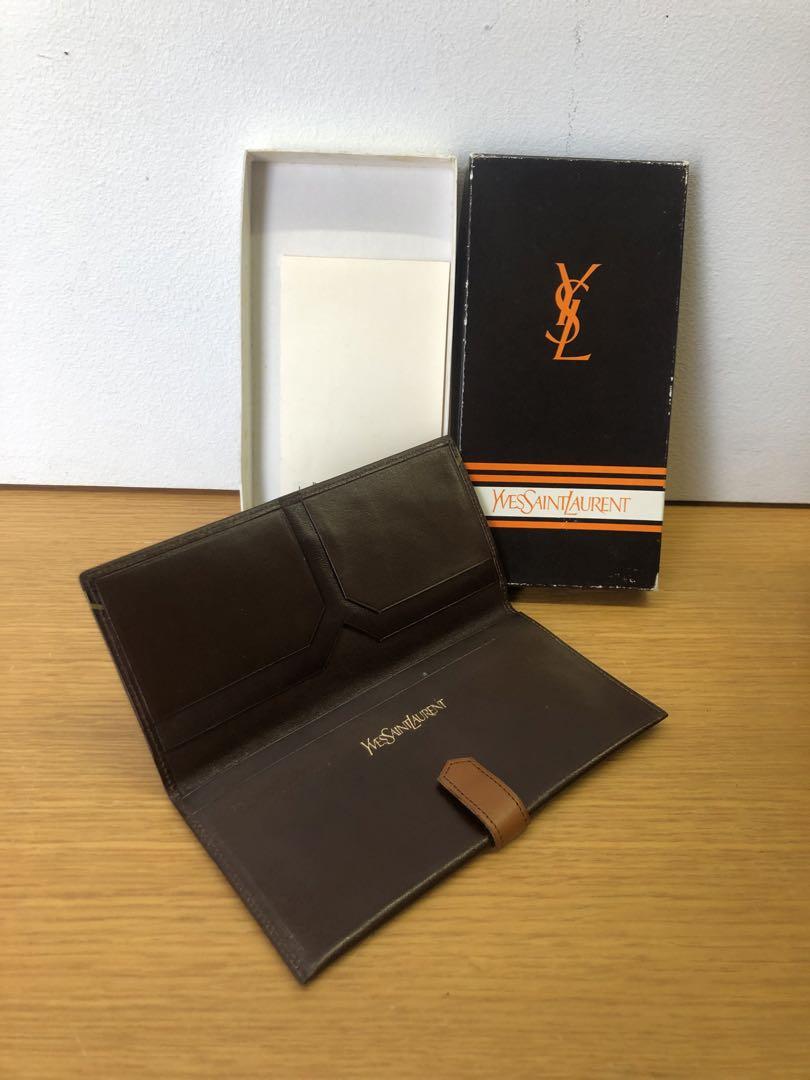 Yves Saint Laurent Vintage Wallet, Long Wallet, Brand Name, Retro, Men's