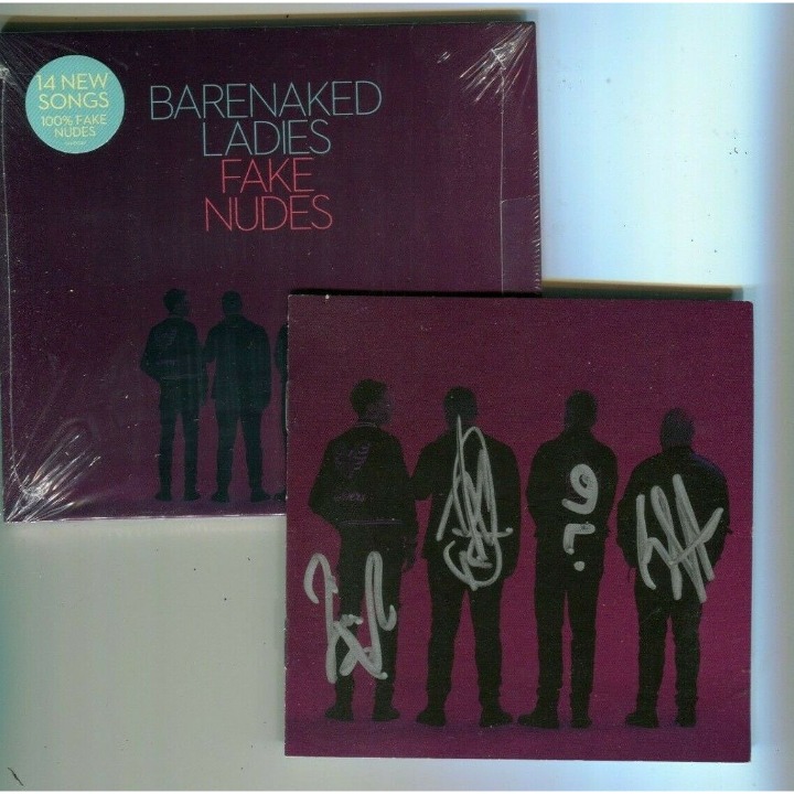 Barenaked Ladies Fake Nudes Signed CD Booklet Autographed Whole Band 4 Members