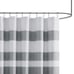Reversible Striped Shower Curtain 72 in
