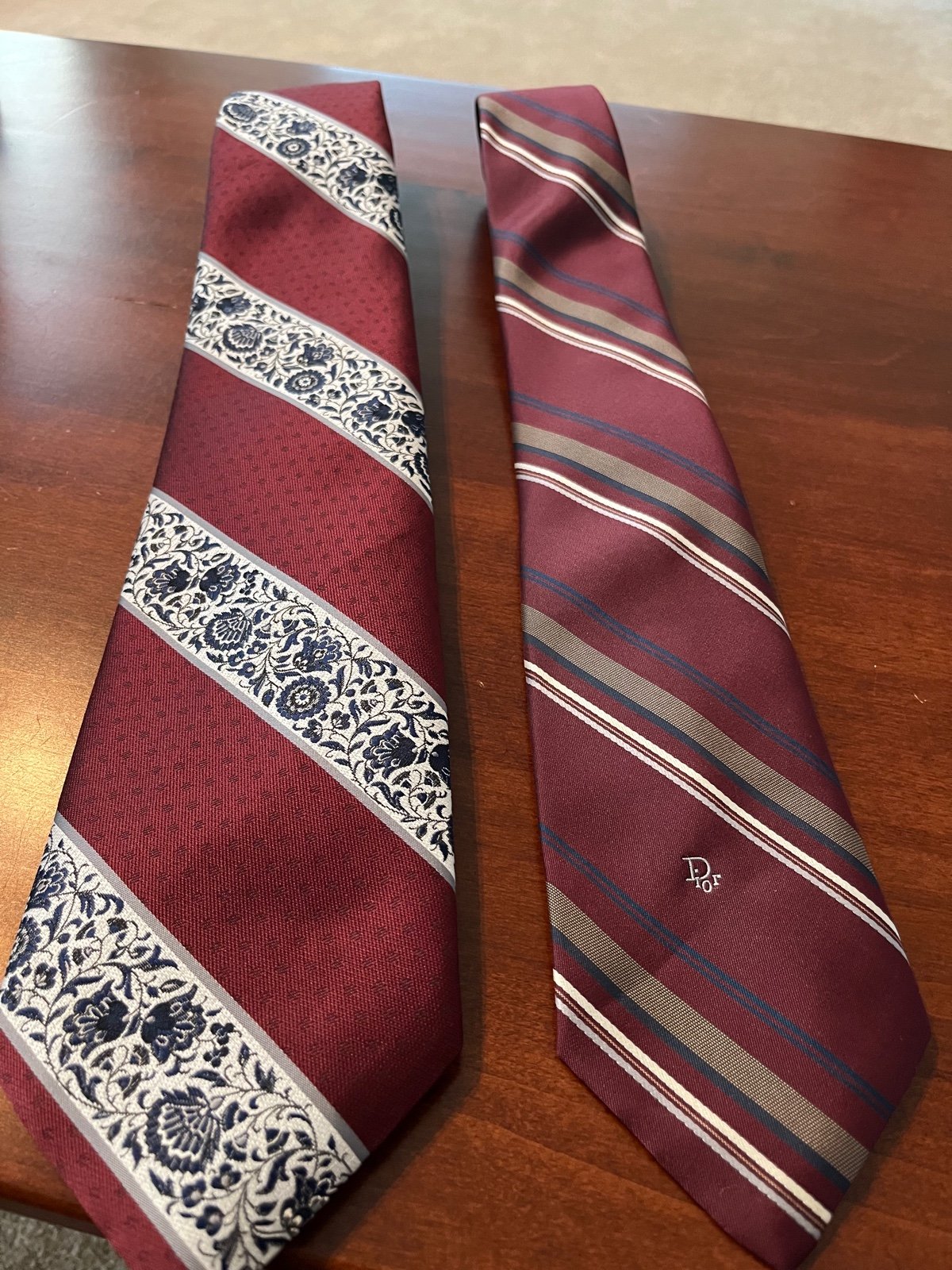 2 Men’s Vintage Christian Dior Paris Ties