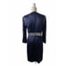 Tory Burch Navy Silk Jeweled Dress