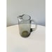 Vintage Smoked Gray Glass Small Cocktail Pitcher, Mid Century Modern Pitcher