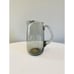 Vintage Smoked Gray Glass Small Cocktail Pitcher, Mid Century Modern Pitcher