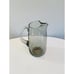 Vintage Smoked Gray Glass Small Cocktail Pitcher, Mid Century Modern Pitcher